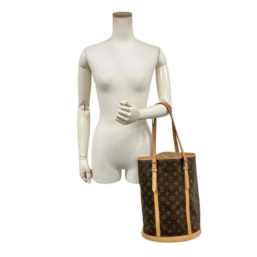 LOUIS VUITTON Brown Monogram Canvas Tote Bag - Picture 12 of 12